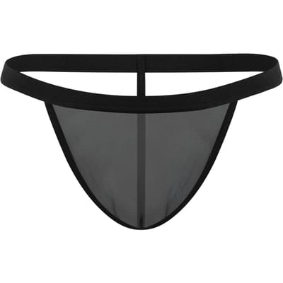 Amorable - Zwarte Transparante Herenstring