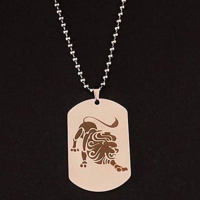 Leeuw / Leo Sterrenbeeld Ketting met Hanger - Kettingen Heren Dames - Astrologie - Papa Cadeau Voor Mannen - Vaderdag