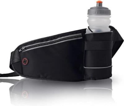 LB-441 Heuptas sport rennen waterproof smartphone riem fleshouder Heup band - Hardloopband Telefoon - Sportband - Hardloop Riem - Zwart