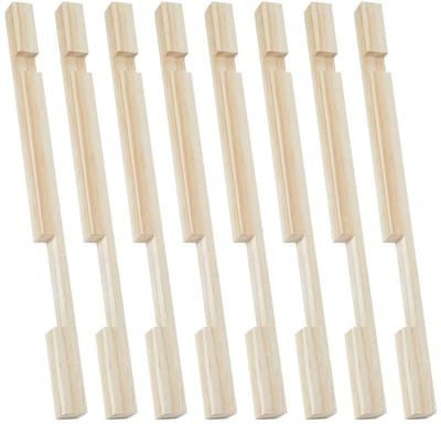 Bijenkorf Ingangsreductor - Bijenkorfdeur Beschermer - Bijenteelt Organisatie - Dubbele Groef Ingang - 37.5 x 2 x 2 cm - Houtkleur