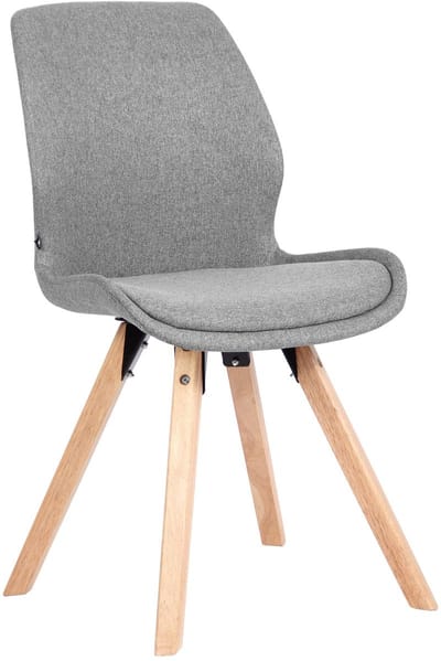 CLP Luna Eetkamerstoel - Modern - Rugleuning - 136 kg - Stof/grijs