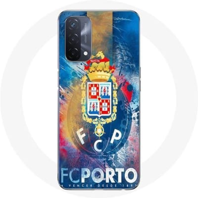 Oppo A93 5G hoesje fcp porto blauwe achtergrond