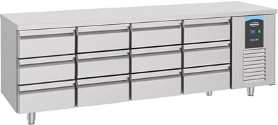 Combisteel Koelwerkbank - ENERGY LINE - 632L - 12 Laden 1/1 GN - -2°C/+8°C - Geforceerd - 2330x700x850mm