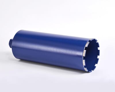 Diamantboorkroon - Kernboor Beton - Nauwkeurig Boren - Turbo Diamantsegmenten - 132 mm x 400 mm - Zilver