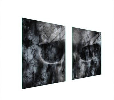 TMK ArtDeko - Beschermende Glazen Plaat voor Fornuis - 85x52cm - Czaszka - Hittebestendig - Veiligheid
