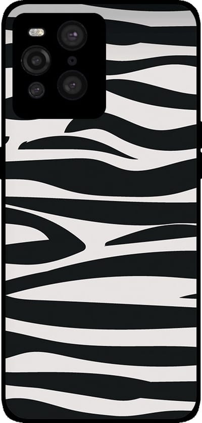 Smartphonica Telefoonhoesje Geschikt voor Oppo Find X3 Pro met zebra opdruk - TPU backcover case zebra design - Zwart Wit geschikt voor Oppo Find X3 Pro