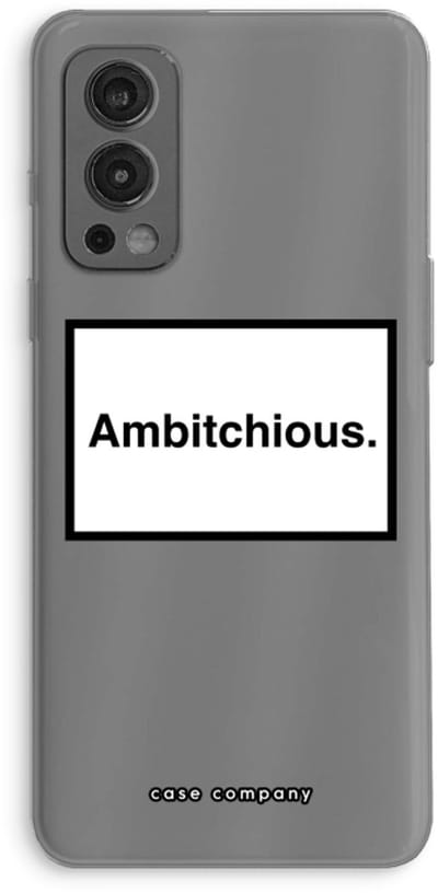 Case Company® - Hoesje geschikt voor OnePlus Nord 2 5G hoesje - Ambitchious - Soft Cover Telefoonhoesje - Bescherming aan alle Kanten en Schermrand