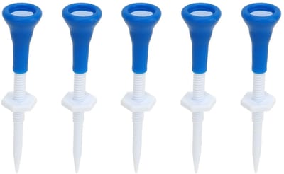 Dailygoods- Golftees 5st - Hoogte Verstelbaar - Duurzaam Plastic - Stabiele Golftees - Lichtgewicht - Modieuze Decoratie - Golfspikes