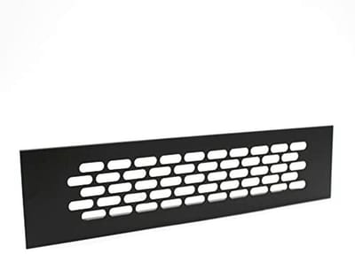 Ventilatieraster 245x60 - Zwart - Pakket van 4 - Ventilatie Grill voor Oven, Open Haard, Keuken & Badkamer
