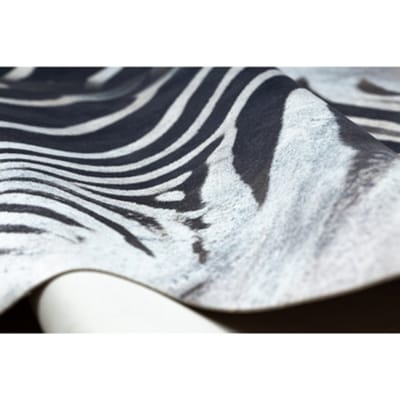 Kleden Rugsx Tapijt Kunstleer Bydlęca, Zebra G5128-1 wit-zwar 180x220 cm