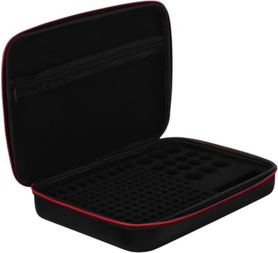 Batterij Opbergdoos - Batterij Organizer - Veilig Opbergen - Brandwerend EVA Materiaal - 35 x 25 x 65 cm - Zwart