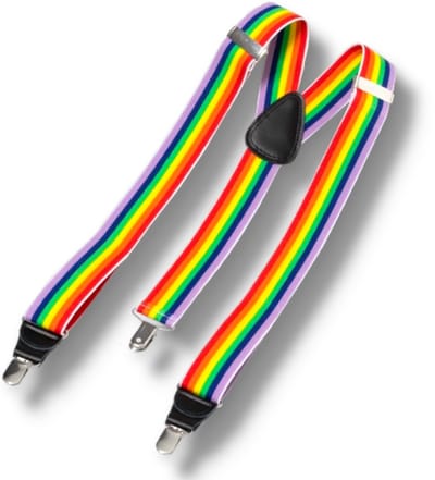 Regenboog Bretels – Party Accessoire – Voor Pride, Themafeest & Vrijgezellenfeest