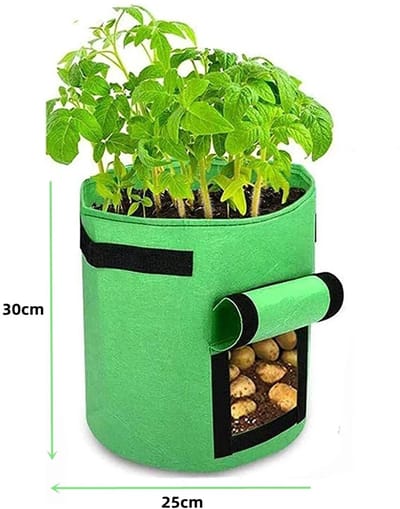 WiseGoods Premium Groeizak Kweekpot - Aardappel / Wortel / Tomaat / Kweekzak 25x30CM - Plantenzak Binnen - Kweekbak - Tuinieren