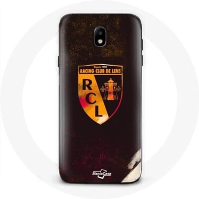Coque - maniacase - Samsung Galaxy J7 2017 - Souple - Protection - Rcl lens orange fond noir noir