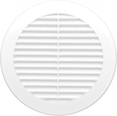 Ventilatierooster met Insectenbescherming - Kunststof Buitenrooster voor Ventilatie - Diameter 125 mm