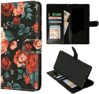 Cityhoesje-iPhone 15 Pro Book Case Print Bloemen Vintage