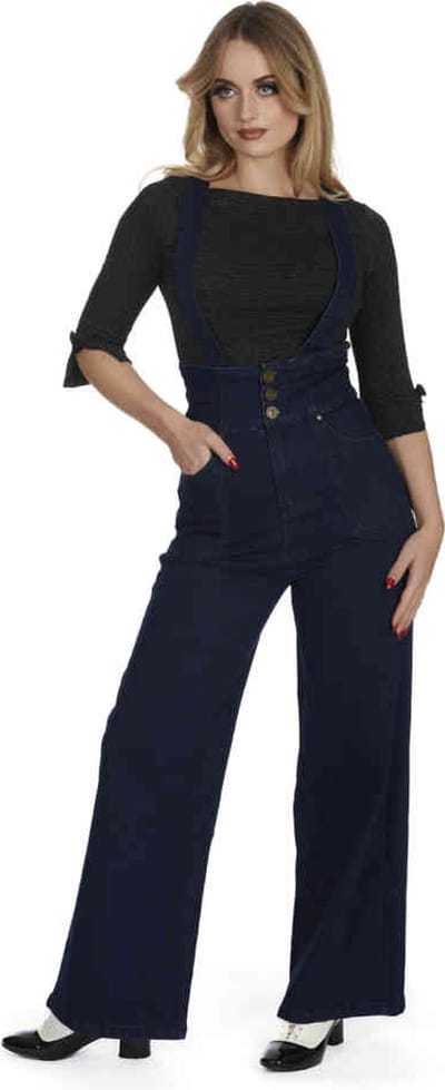 Banned - Denim Day Wijde broek - XL - Blauw
