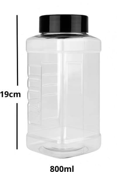 Tuana Kruiden - Strooibus Kunststof 800/300 Ml Met Deksel - 300 Ml - STR-Klein