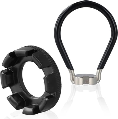 2 Stuks Fiets Spaak Sleutel Set, Universele Spaak Gereedschap voor Fietsvelg Correctie en Onderhoud, 6-in-1 Spaak Sleutels voor 10-15 Gauge Fietswielen