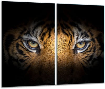 TMK ArtDeko - Snijplank - Glas - 2x 30x52 - Zwart