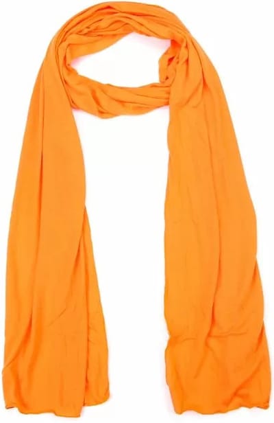 Bijoutheek Sjaal (Fashion) Effen Dun 35 CM x 200 CM Oranje