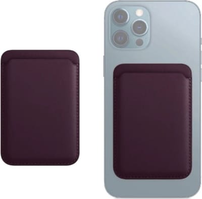 Waeyz - Magnetische Kaarthouder Geschikt Voor iPhone Magsafe - Magnetische Wallet Card Holder - Pasjeshouder Geschikt Voor iPhone 12/13/14/15/16 - Donkerpaars