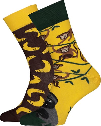 Toffe Sokken - Gekke Sokken - Leuke Sokken - Monkey Business - Maat: 35 t/m 38