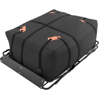 Panier de chargement pour galerie de toit, 1295 x 914 x 102 mm, Panier de transport robuste pour toit de voiture avec design pliable, Capacité de 90,72 kg, Toutes saisons, Installation facile, Voiture
