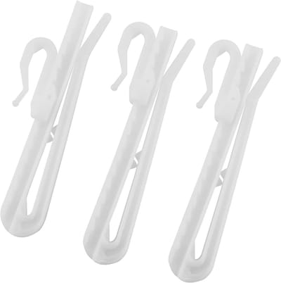 Gordijn Haken - Plooi Haken - Douche Gordijn - Verstelbaar Systeem - 9cm - Wit