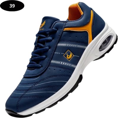 Livano Golfschoenen Heren - Sneakers - Golfkleding - Golfschoenen Antislip - Waterdicht - Golfen - Marineblauw 39