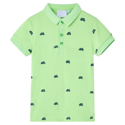 vidaXL Kinderpoloshirt 140 neongroen