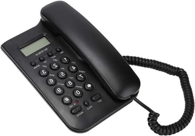 Vaste Telefoon - Bedrade Telefoon - Thuisgebruik - Nummerherkenning - 19.5x12.8x4.5cm - Zwart