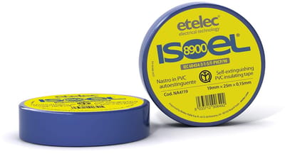 Isolatietape PVC - Beschermende Tape - Elektrisch Werk - Hoge Pasvorm - 19 x 25 mm - Blauw