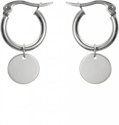 Joboly Coin muntje oorbellen - Dames - Zilverkleurig
