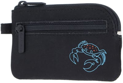 oxmox sleutelgeval New Cryptan Keyholder Crab Print Cyan Black zwart