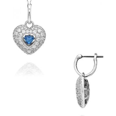 Swarovski 5680392 Idyllia Hyperbola Hart Hoepel Hangende Oorbellen 5680392 white