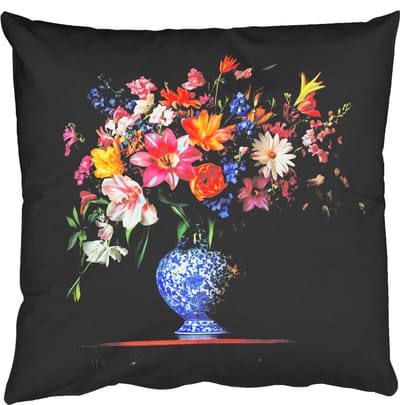 Sierkussens - Kussentjes Woonkamer - 50x50 cm - Kleur - Vaas - Bloemen - Boeket