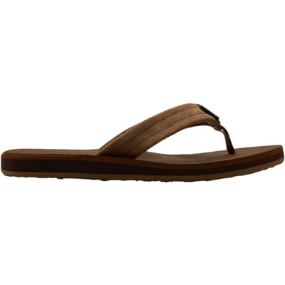 Quiksilver Carver Suede Heren Slippers - Tan - Maat 41