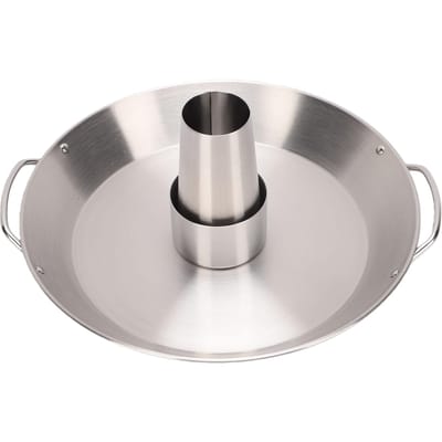 Kippenhouder voor Bierblik Braadslede Roestvrij Staal Afneembaar Rond Kippenrek Standaard voor BBQ Grillaccessoires L