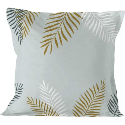 Kussensloop Foliage Mint | Blanc