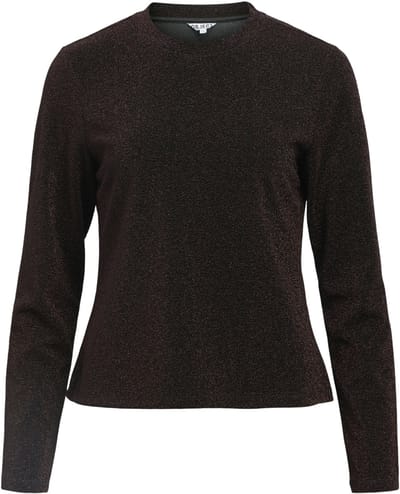 Object Objfilipa L/s Lo Top 141 Div Tops & T-shirts Dames - Shirt - Bordeaux - Maat XS