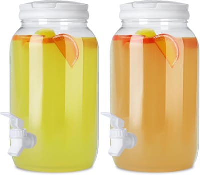 SolidKeus - Set van 2 Plastic Drinkdispensers met Kraan