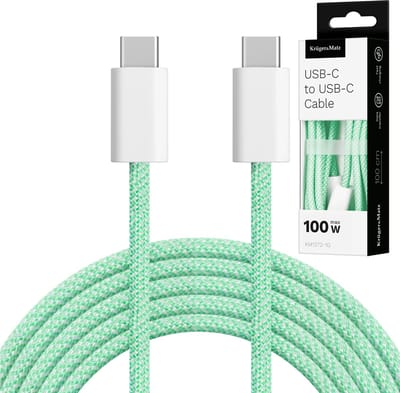 USB-C naar USB-C Kabel 100W Kruger&Matz Basic 1m Groen