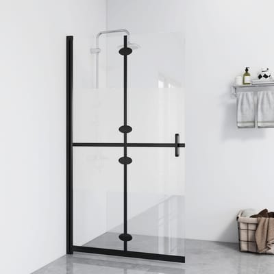 vidaXL - Inloopdouchewand - inklapbaar - 70x190 - cm - ESG-glas - halfmat