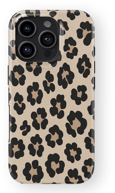 DripCase Luipaard Hoesje geschikt voor iPhone 16 Pro | Backcover met Mag | Hoesje met Dierenprint geschikt voor iPhone 16 Pro Leopard Light
