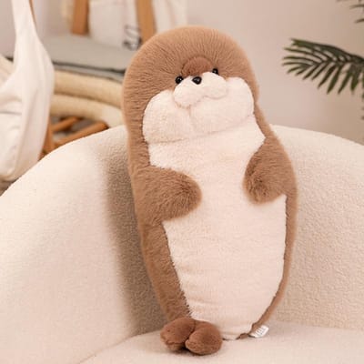 Schattig Zeehond Pluche Speelgoed Zacht Levensgetrouw Gevuld Zeeleven Zeeotter Pop Simulatie Kussen Cadeau voor Kinderen Verjaardag