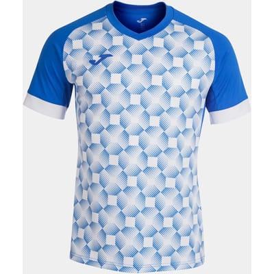 Joma Supernova III Shirt Korte Mouw Kinderen - Royal / Wit | Maat: 128-140