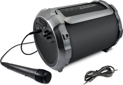 Caliber Bluetooth Speaker - Draagbare Karaoke Set - Partybox met Accu - Draagbare Radio - inclusief Microfoon en Echo (HPG512BT)