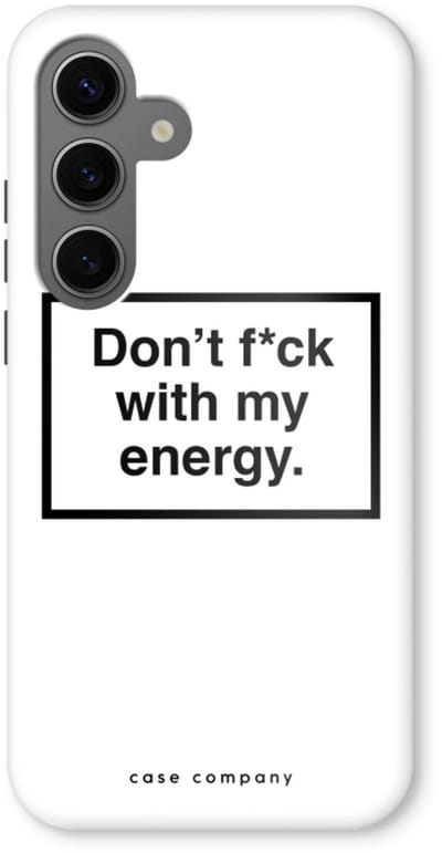 Case Company® - Hoesje geschikt voor Samsung Galaxy S24 hoesje - My energy - Tough Case - Maximale Bescherming alle Kanten en Schermrand