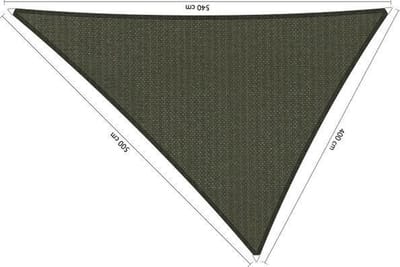 Shadow Comfort® Ongelijkzijdige Schaduwdoek - UV Bestendig - Zonnedoek - 400 x 500 x 540 CM - Deep Grey